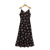 2025 new women's casual elegant design with European and American retro style printed temperament sleeveless dress